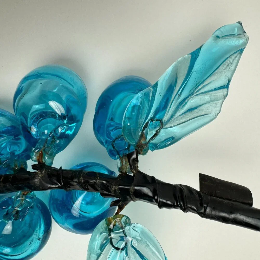RARE Vintage ART Blue Glass 